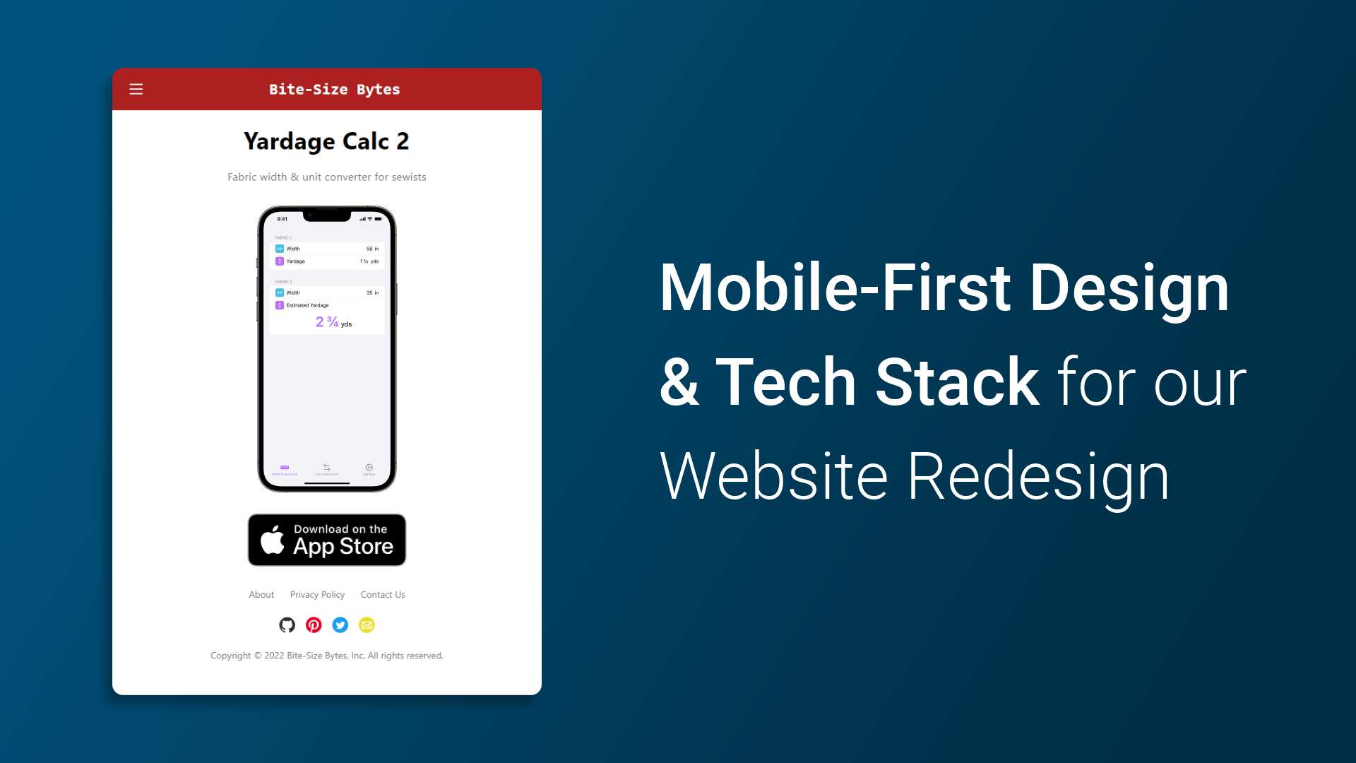 Mobile-First Design & Tech Stack for our Website Redesign