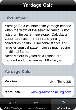 Yardage Conversion Chart 45 To 60