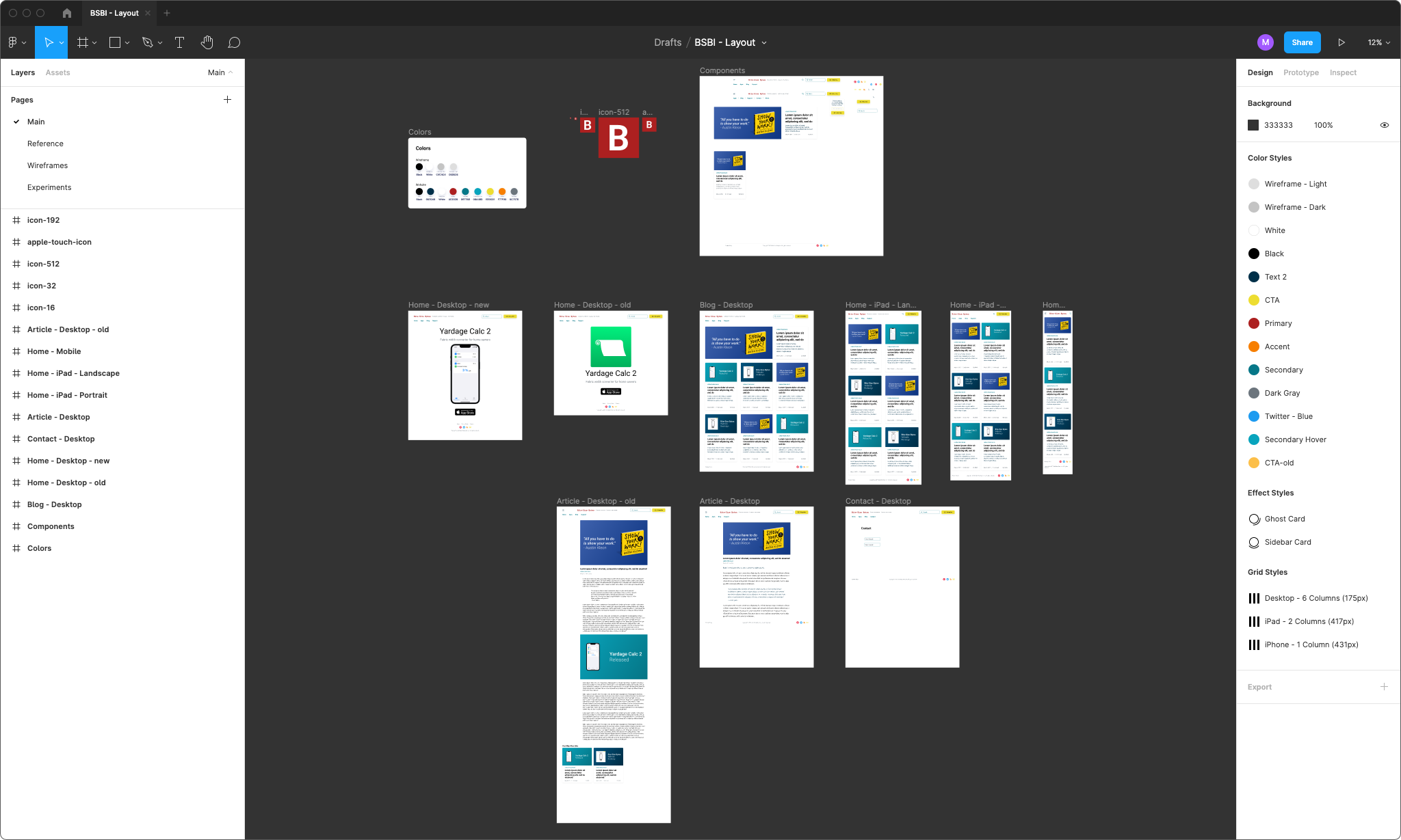 New Bite-Size Bytes website design in Figma